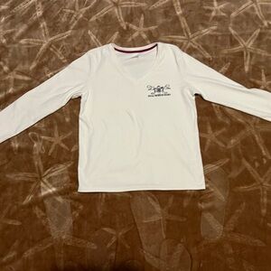 Basic Editions White Long Sleeve Tee